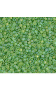 Miyuki delica Beads 11/0 - Matted transparent lime ab DB-1281